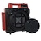 Xpower HEPA Mini Air Scrubber W/ Built-In Power Outlets & 3-Stage Filter System, 1/2 HP, 550 CFM, 2.8 Amps, 5 Speed X-2480A-Red - alternate 1